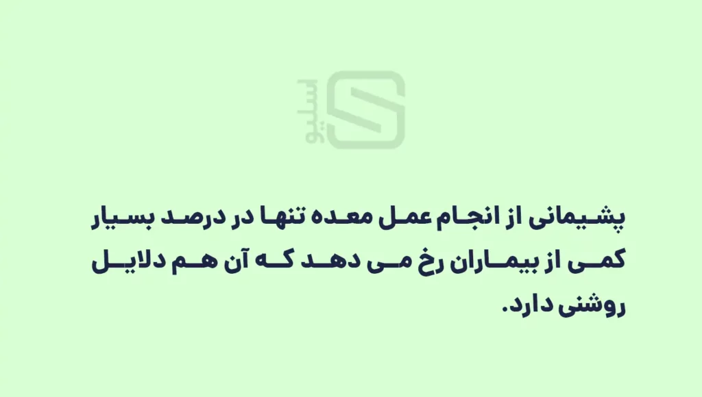 اینوگرافی پشیمانی بعد از اسلیو معده