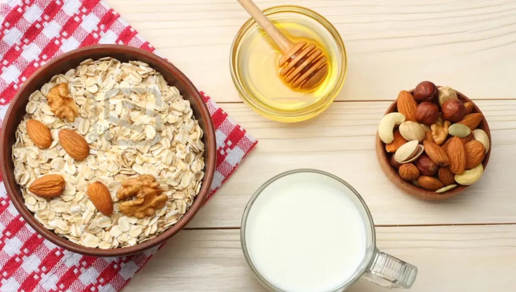 اوتیمل رژیمی ماست و عسل